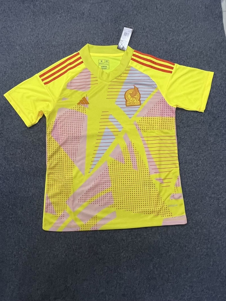 AAA Quality Mexico 2024 GK Yellow Soccer Jersey